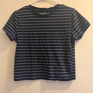 Splash Navy and White Striped Short Sleeve Tee